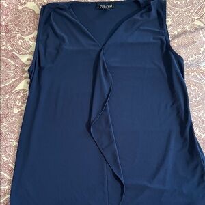Roz & Ali Women's Navy Sleeveless Tank Top